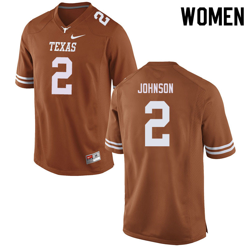 Women #2 Roschon Johnson Texas Longhorns College Football Jerseys Sale-Orange